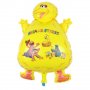 Жълт Улица Сезам Бисквитено чудовище Muppet Cookie Monster голям фолио фолиев балон хелий и въздух , снимка 1 - Други - 22421870