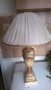 стара нощна лампа от оникс, снимка 1 - Настолни лампи - 15526214