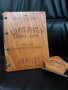 Изработка на гравирани,дървени и кожени корици за менюта,сметници, салфетници и др., снимка 4