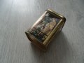 №1186 стара малка ламаринена кутийка  - размери  9,5 / 6 / 6 см, снимка 1 - Други ценни предмети - 22388349