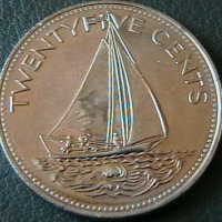 25 цента 2000, Бахамски острови, снимка 1 - Нумизматика и бонистика - 21343504