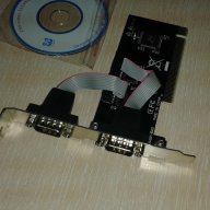 Ком порт Com port PCI карта, снимка 2 - Мрежови адаптери - 11132899