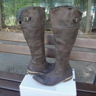 Маркови кафяви кожени дамски ботуши "Indigo Sport", естествена кожа, чизми, боти, зимни обувки, снимка 5 - Дамски ботуши - 15882482