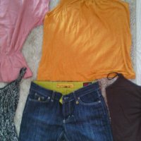 Къси дънки+ панталон+блузки лот, снимка 4 - Дънки - 21019219