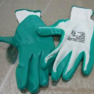 Ръкавици топени в нитрил , зелени „BUFFALO“, снимка 1 - Градинска техника - 15753599