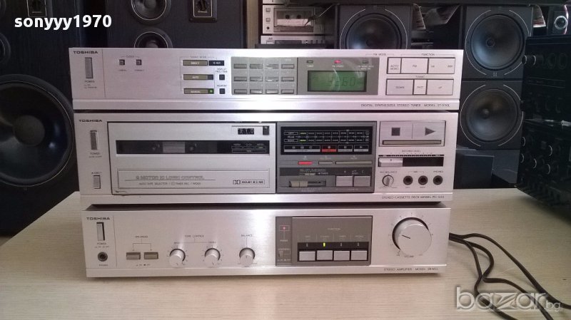 Toshiba tuner+deck+amplifier-внос швеицария, снимка 1