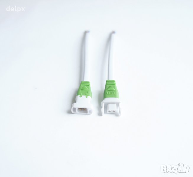 Захранващ кабел за LED осветление, комплект мъжки+женски/2×2 извода 0,3m, снимка 1