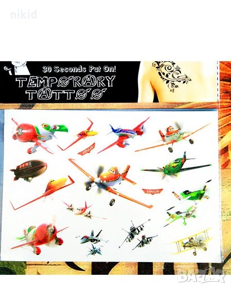 Самолети : Спасителен отряд Disney Planes Tattoo татос татуировка временна детска татоси татуси, снимка 1