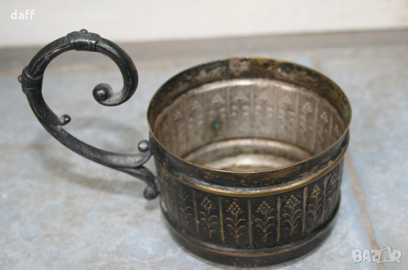 подстаканчик Русия антикварен, снимка 1