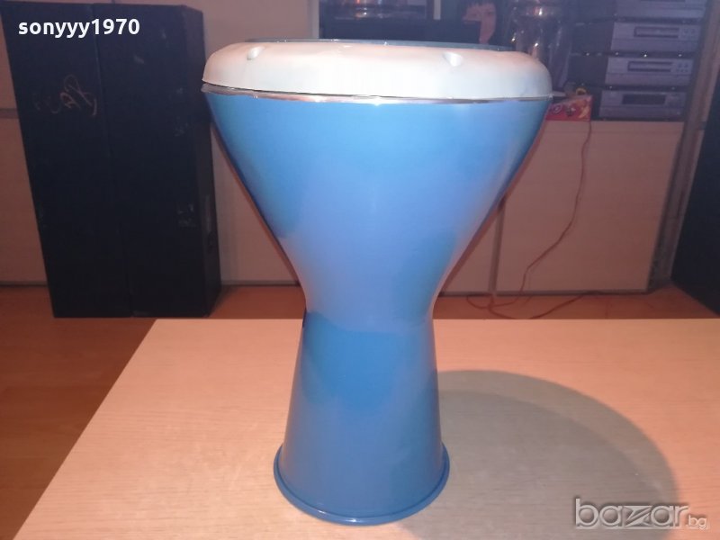 НОВА ПАРТИ ТУПАЛКА-сирииска тарамбука-голяма-нова-синя 40х25см, снимка 1