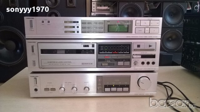 Toshiba tuner+deck+amplifier-внос швеицария