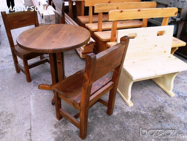 Дървени столове и маси по поръчка, снимка 14 - Обзавеждане за заведение - 17661898