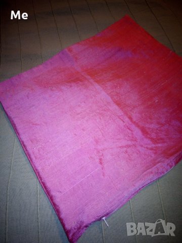 Калъфка за възглавница 100% коприна розова нова