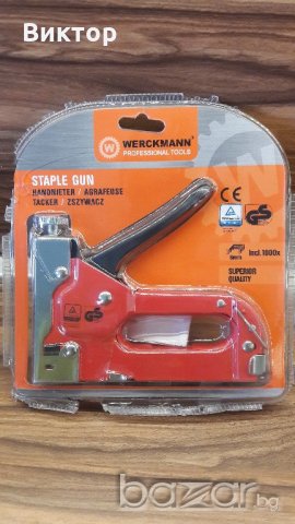 Професионален такер Werckman Profi tools Staples Gun, снимка 6 - Други инструменти - 21277295
