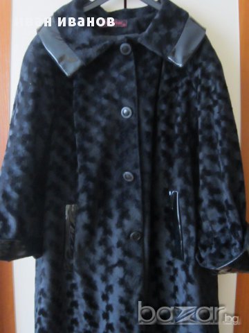 Еко палто-манто-черно, снимка 15 - Палта, манта - 16628253
