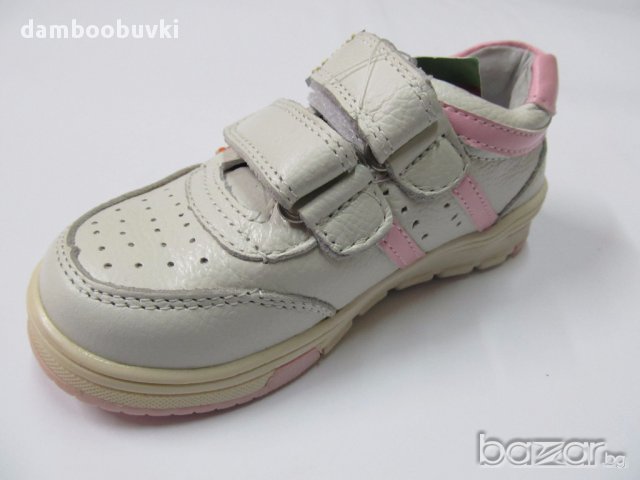 Спортна обувка естествена кожа Чипо бяло, снимка 3 - Детски маратонки - 17523381