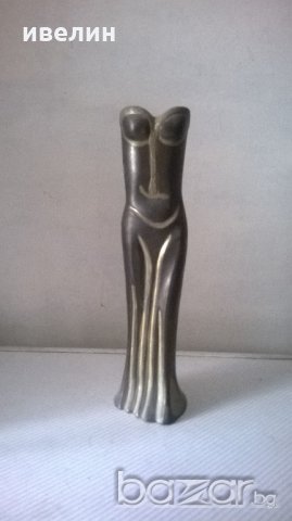 фигуративна бронзова ваза, снимка 2 - Антикварни и старинни предмети - 19380160