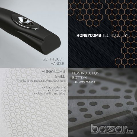 Грил тиган Berlinger Haus / Honeycomb Technology Line / Induction, снимка 3 - Съдове за готвене - 18239214
