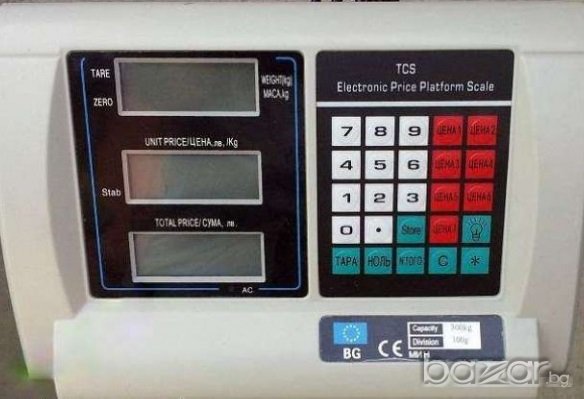 Японска Платформена електронна везна/кантар до 300кг е- измервателен електроуред с висока прецизност, снимка 3 - Везни - 8101541