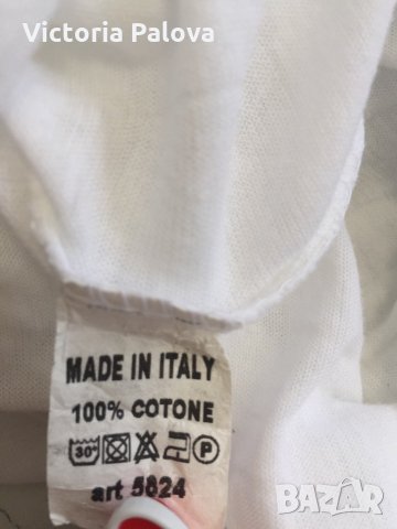 🇮🇹 Тънка нежна блузка,Италия,памук, снимка 4 - Тениски - 22332015