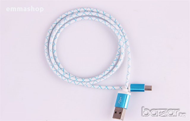 Цветен USB C  – USB кабел., снимка 6 - USB кабели - 14749420