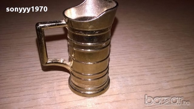 миниатюра ретро колекция-халба -мед/месинг-5х4х2.5см-внос швеицария, снимка 8 - Антикварни и старинни предмети - 17329788