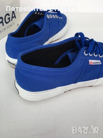 Сини кецове Superga с висока подметка номер 42, снимка 9 - Кецове - 24382311