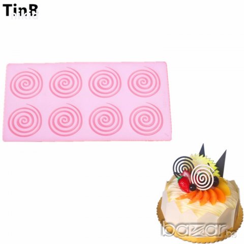 завъртулки за забучване силиконова форма молд за украса декорация торта фондан шоколад сладки и др