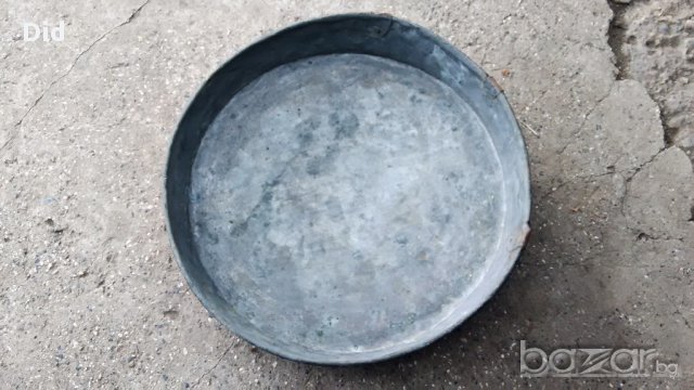 Автентична  бакърена стара тава с двуглав орел с корона, снимка 2 - Антикварни и старинни предмети - 15655380