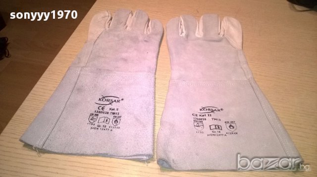 Korsar ce kat II профи работни ръкавици 38/18см-внос швеицария, снимка 7 - Други инструменти - 15873618