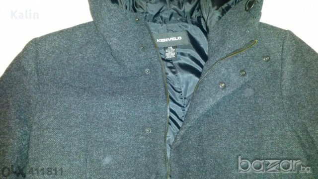 Елегантно кашмирено палто с качулка KENVELO, снимка 6 - Якета - 11916951