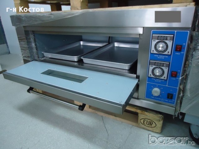 1. За хлебни изделия пици и закуски фурна нова на едно ниво за 2бр. тави 60/40см.,внос от Европа 6 K