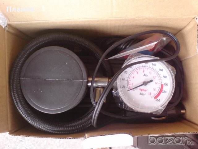 Компресор за гуми, Auto Practic автокомпресор, налягане: 250 PSI, 18 бара, 10 А; Нов !, снимка 5 - Аксесоари и консумативи - 14113217