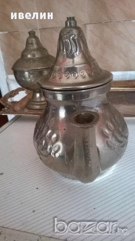 метален сервиз за кафе, снимка 3 - Антикварни и старинни предмети - 17148510