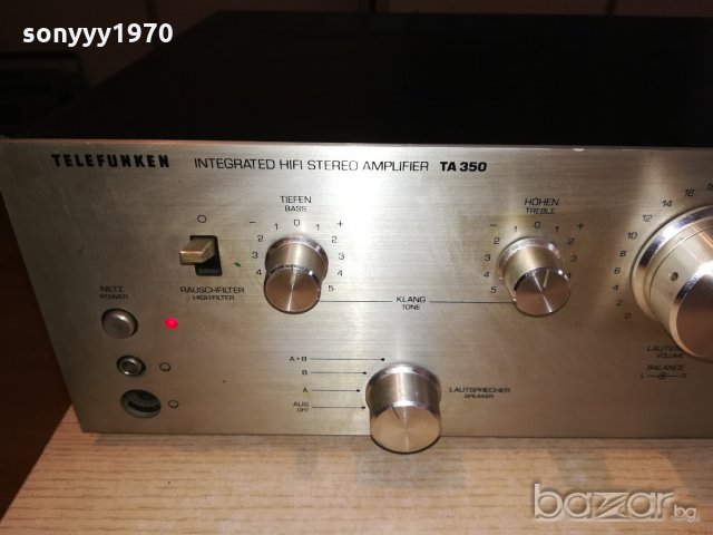 telefunken ta350 hifi amplifier-за ремонт-внос швеицария, снимка 11 - Ресийвъри, усилватели, смесителни пултове - 21305324