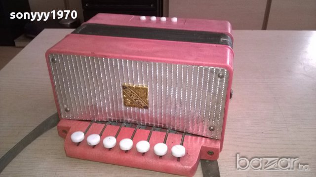 Ретро руски акордеон 20х20х12см-за колекция/ползване, снимка 3 - Акордеони - 17930322