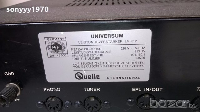 schnеider team 6051a-hi-fi/universum lv812-stereo amplifier-213watts-нов внос от швеицария, снимка 13 - Ресийвъри, усилватели, смесителни пултове - 18217788