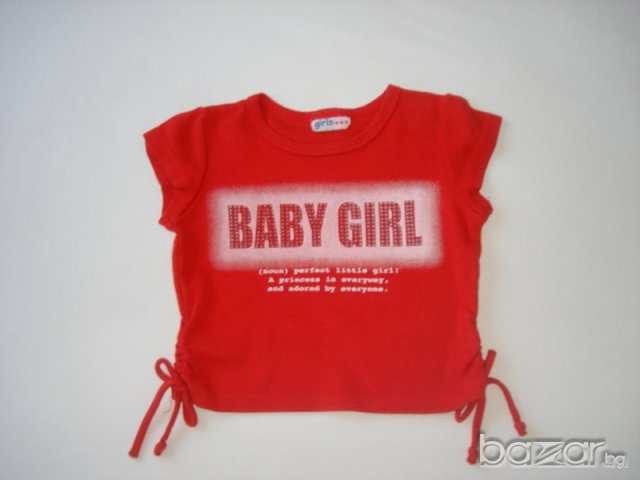 Girls,чудесна червена блузка,098 см. , снимка 3 - Детски Блузи и туники - 16392845