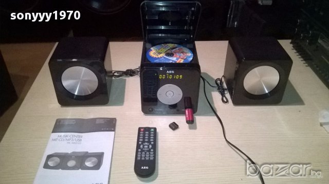 Aeg mc4463-usb/cd/tuner/aux/ampl+2 колони-внос швеицария, снимка 4 - Ресийвъри, усилватели, смесителни пултове - 13278039