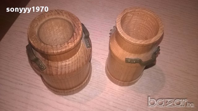 Ретро колекция-гюм 2бр-дърво/месинг-10/7/6см-внос швеицария, снимка 16 - Антикварни и старинни предмети - 17364113