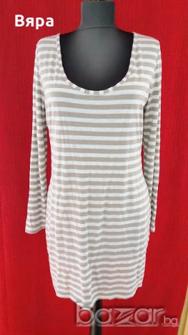 Дамски блузон - Petite! Комфортна памучна материя - райета!, снимка 3 - Туники - 21364540