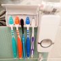 Комплект автоматичен диспенсър за паста за зъби и четка за зъби за баня с високо качество, снимка 6