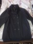 Дамско черна палто” M & S Mode „на елегантни тънки райета с мъхеста яка., снимка 1 - Палта, манта - 18193673