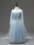 НОВО!Разкошна-лукс рокля на Елза с дълъг шлейф, снимка 4