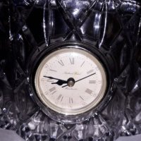 Кристален настолен часовник, снимка 4 - Антикварни и старинни предмети - 25123413