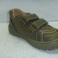 Детски обувки APAWWA еко кожа, лепенка, тъмнозелени, стелка – ест. кожа, снимка 3 - Детски маратонки - 13895732