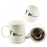 Забавна чаша с надпис I'm...Dog и картинка муцуна Оригинална подаръчна заша за чай кафе, снимка 4 - Други стоки за дома - 23539038