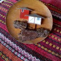 Стара дървена декорация #6, снимка 1 - Антикварни и старинни предмети - 22930216