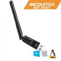 WiFi адаптер MediaTek MT7601 Original USB 150Mbps с антена. Мрежова карта. Wireless