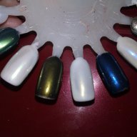 ХИТ !!  цветен прах за нокти пудра  за UV огледален хромиран  ефект блясък пигмент маникюр, снимка 10 - Декоративна козметика - 15360330